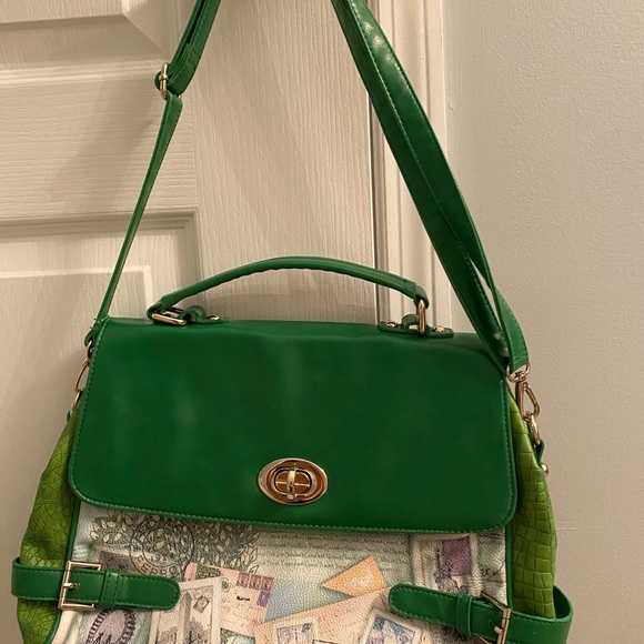 GUDE handbag crossbody womens purse green - Picture 2 of 5